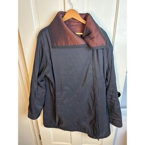 Mycra Pac Now Reversible Travel Rain Jacket Black Bronze Iridescent M/L USA
